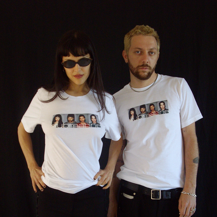 polaroid band tee